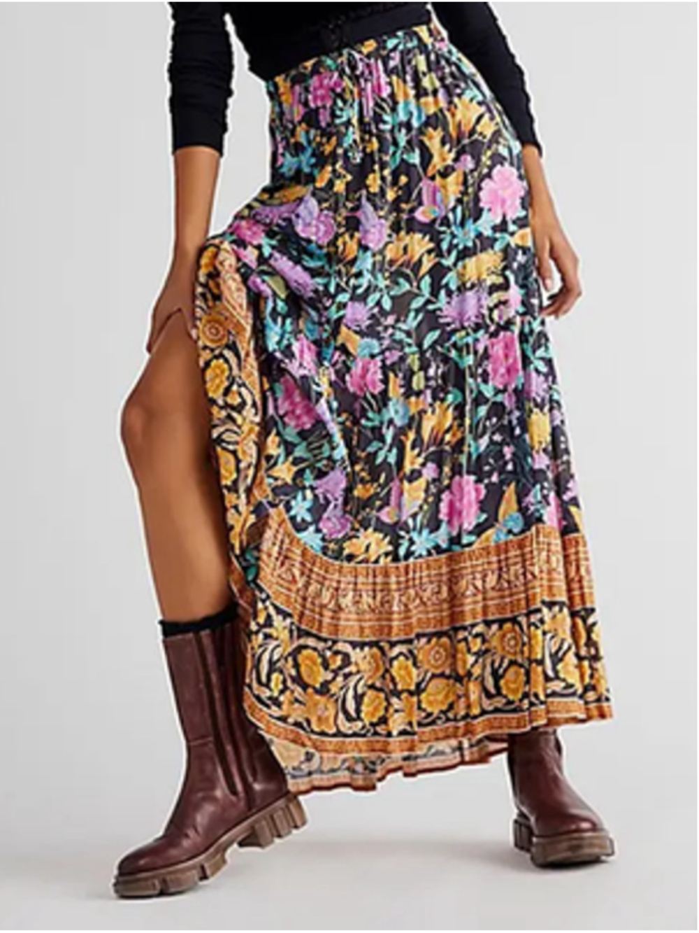 Spell and the Gypsy Butterfly Midi Skirt Firefly XS b